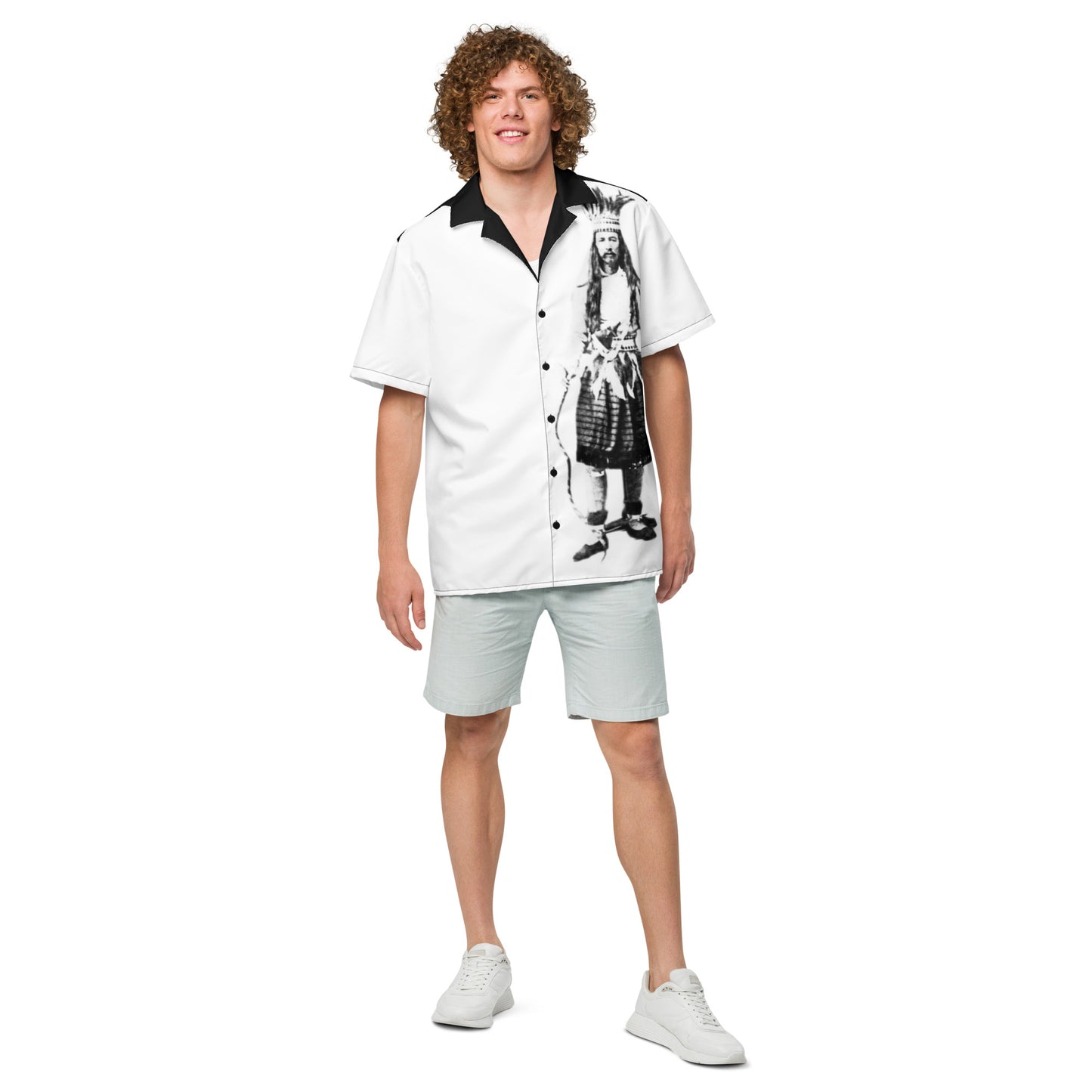 Joe Cain Lounge Shirt B/W